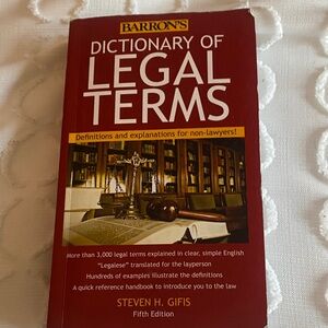 Legal dictionary book